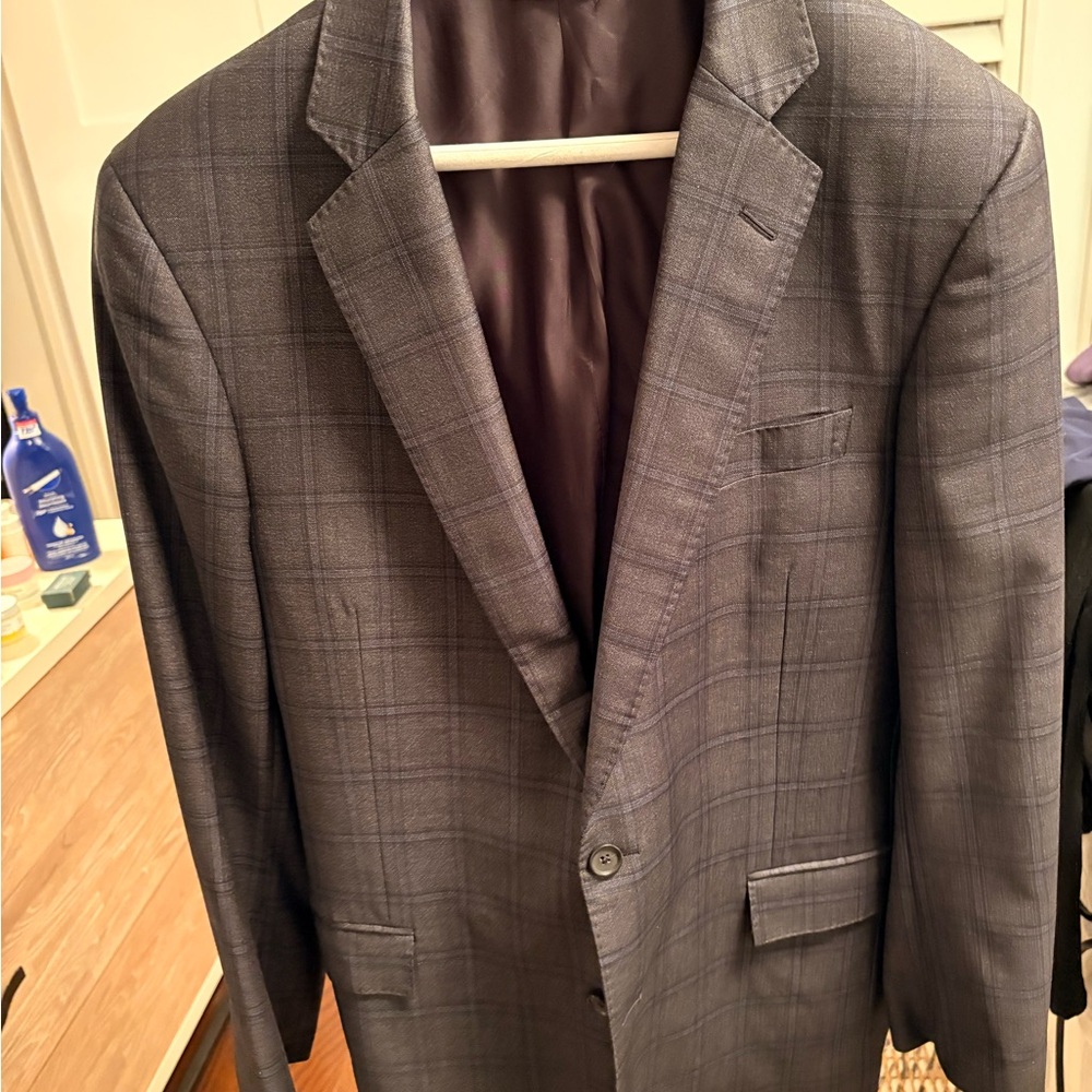 Brooks Brothers Charcoal Plaid Blazer